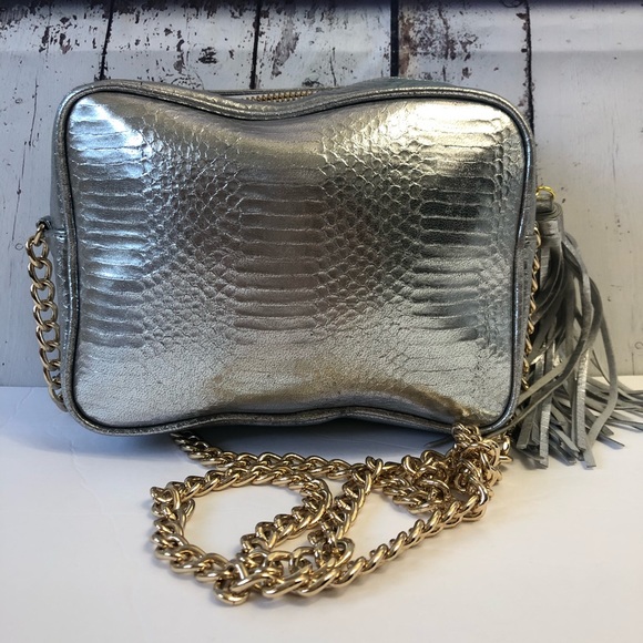 Victoria’s Secret Silver Purse with Gold Chain - Picture 2 of 8